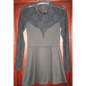 For Love and lemons black lace dress